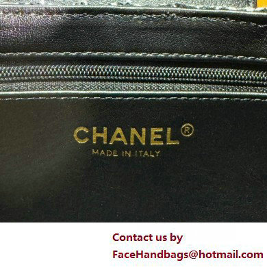 Chanel Cotton Tweed  &  Gold-Tone Metal Mini Shopping Bag AS4416 Black 2025